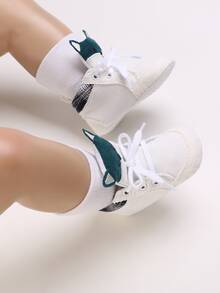 0-1 Years Old Infant Boy Casual Sports Shoes, White Infant Toddler Shoes - White - View 7