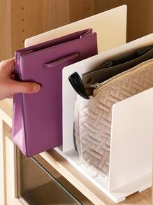 Plastic Detachable Wardrobe Partition Rack - White - View 1