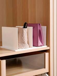 Plastic Detachable Wardrobe Partition Rack - White - View 2