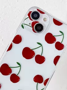 櫻桃印花透明手機殼相容於 iPhone15/15Plus/15Pro/15Promax - 彩色 - 查看 4