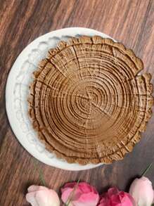 1pc Silicone Mold, Light Grey Tree Stump Design DIY Silicone Mold For DIY - Light Grey - View 3