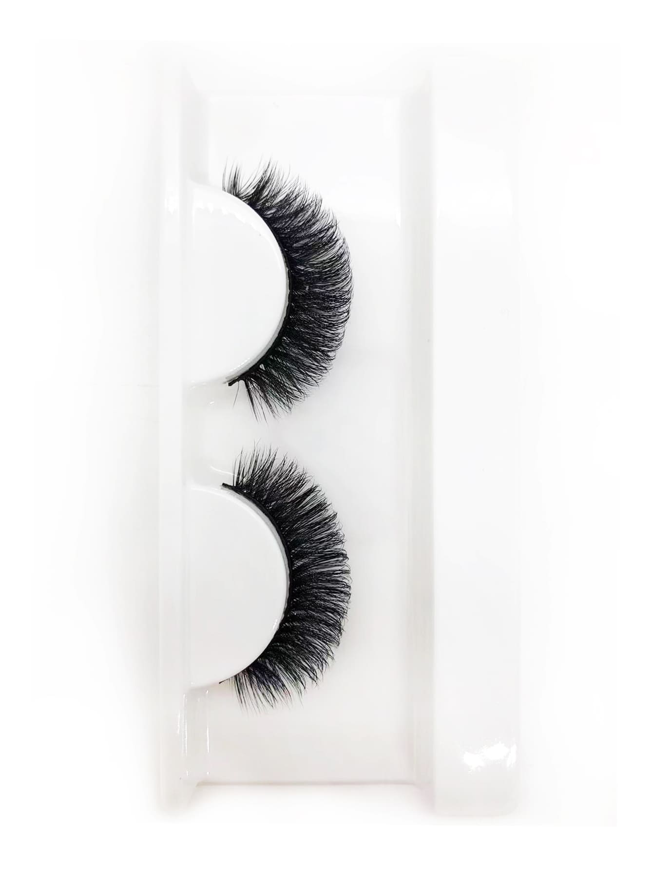 1 par Pestañas postizas voluminizadas - Negro - Ver 1