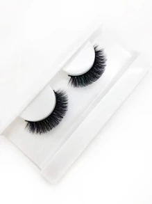 1 par Pestañas postizas voluminizadas - Negro - Ver 2