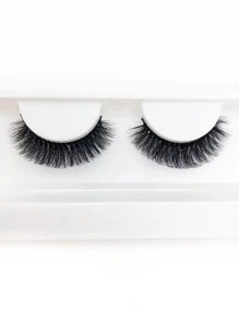 1 par Pestañas postizas voluminizadas - Negro - Ver 4