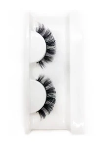 1pair Separated False Eyelashes - Black - View 1