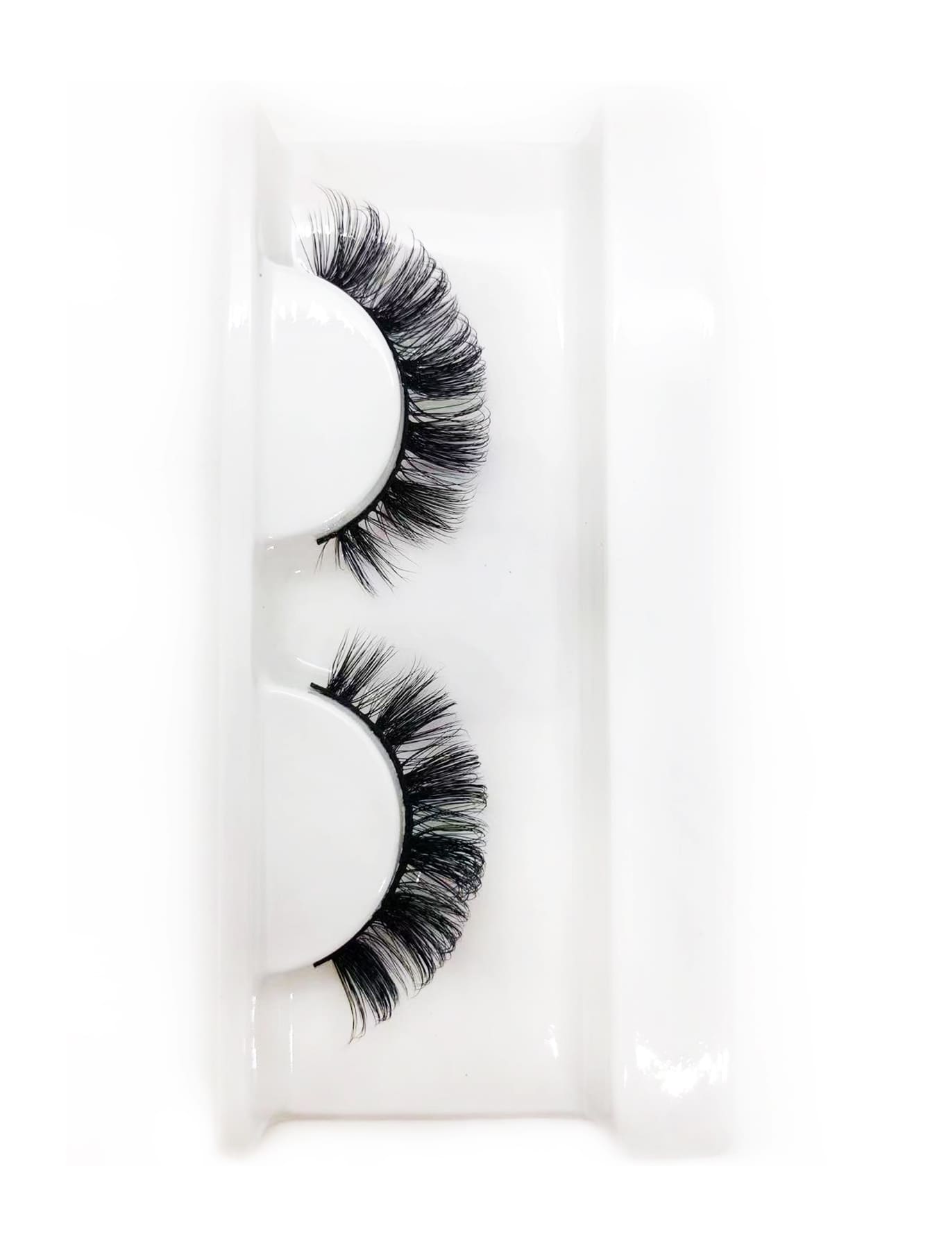 1pair Separated False Eyelashes - Black - View 1
