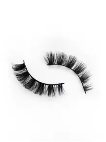 1pair Separated False Eyelashes - Black - View 4