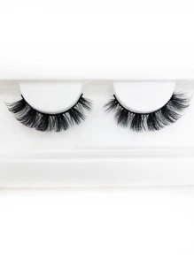 1pair Separated False Eyelashes - Black - View 5