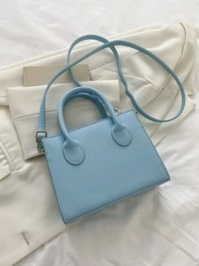 Bolsa cuadrada minimalista doble asa