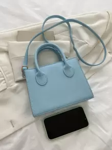 Bolsa cuadrada minimalista doble asa