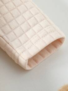 嬰兒2入組卡通刺繡紋理質感包腳連體睡衣 - 彩色 - 查看 3