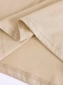 SHEIN Essnce Áo thun nữ Hoạt hình Giải trí - Màu Khaki - Xem 4