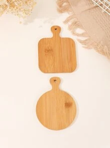 1入組木紋託盤,波西米亞竹子單託盤 - 駝色 - 查看 4