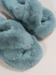 Dép đi trong Nhà dành Nữ màu trơn Đúng mốt - Màu xanh Cadet - Xem 7