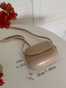 Túi Crossbody Nữ màu trơn Có thể điều chỉnh được Thanh lịch - Màu be - Xem 5