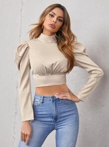 SHEIN BAE Blusa de espalda abierta con cordón trasero