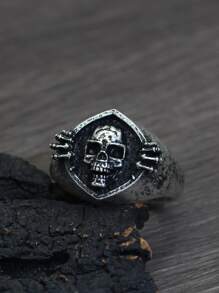 Hombres Anillo con diseño de cráneo - Multicolor - Ver 1