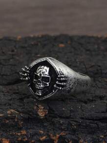 Hombres Anillo con diseño de cráneo - Multicolor - Ver 3