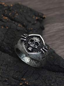 Hombres Anillo con diseño de cráneo - Multicolor - Ver 4