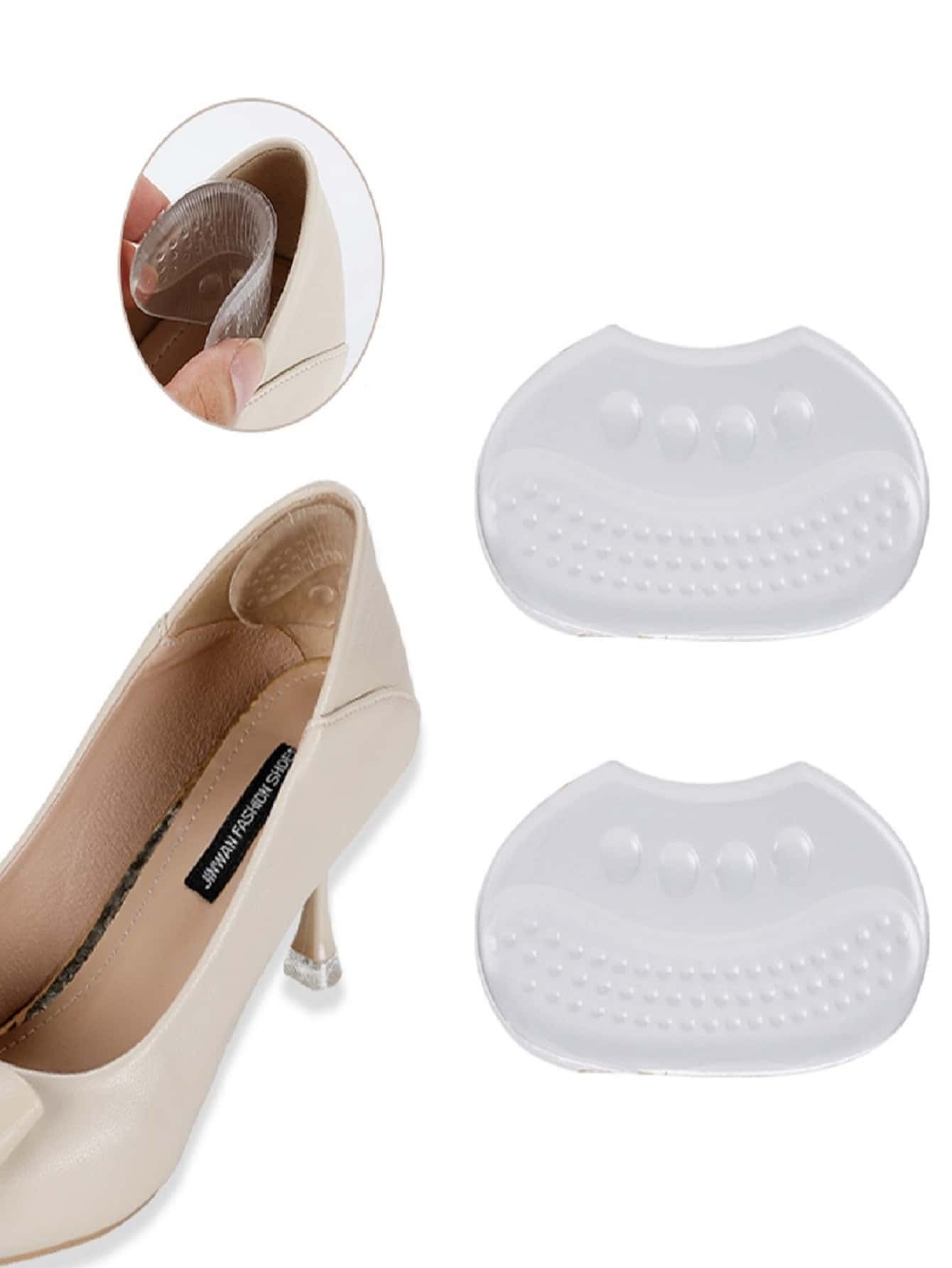 1pair Breathable Back Heel Inserts