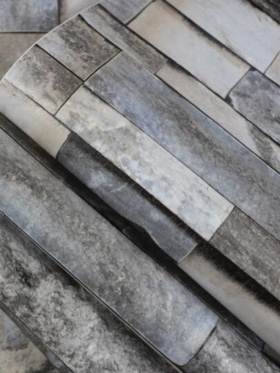 1roll PVC Wand Paper, Retro Brick Pattern Adhesive Roll Home,Renovation Stickers Peel Panels,Wall Wallpapers, ation Items Refresh Your Home,Rama Birthday Graduation view 2