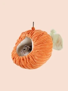 JIZAIZAI 1pc Pumpkin Design Hanging Hamster Bed - Multicolor - View 1