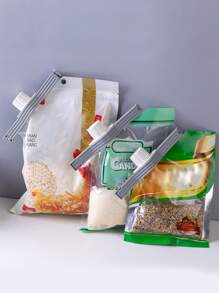 1pc Bag Sealing Clip With Pourer - Grey - View 1