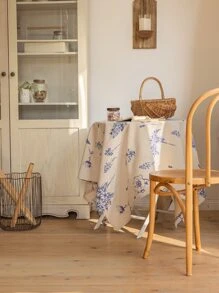 Khăn trải bàn in hoa - Nhiều màu - Xem 2