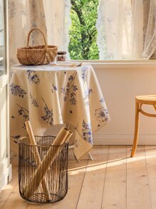 Khăn trải bàn in hoa - Nhiều màu - Xem 5