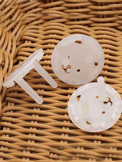 4pcs Bear Design Socket Protective Cover, Power Socket Cover For Household,Kitchen Decor,Household Items