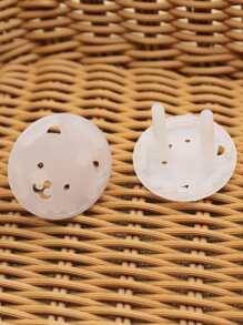 4个熊形插座保护盖，家用电源插座盖，厨房装饰，家居用品 - 無色 - 查看 4