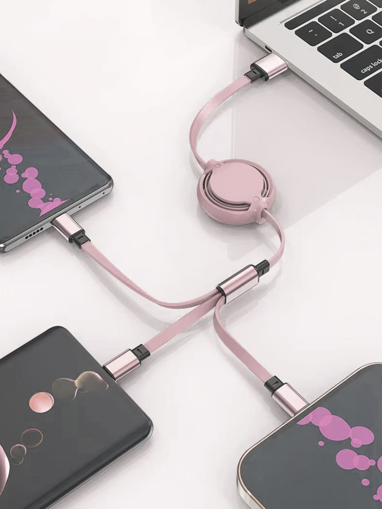 1pc 3 In 1 Fast Charging Data Cable