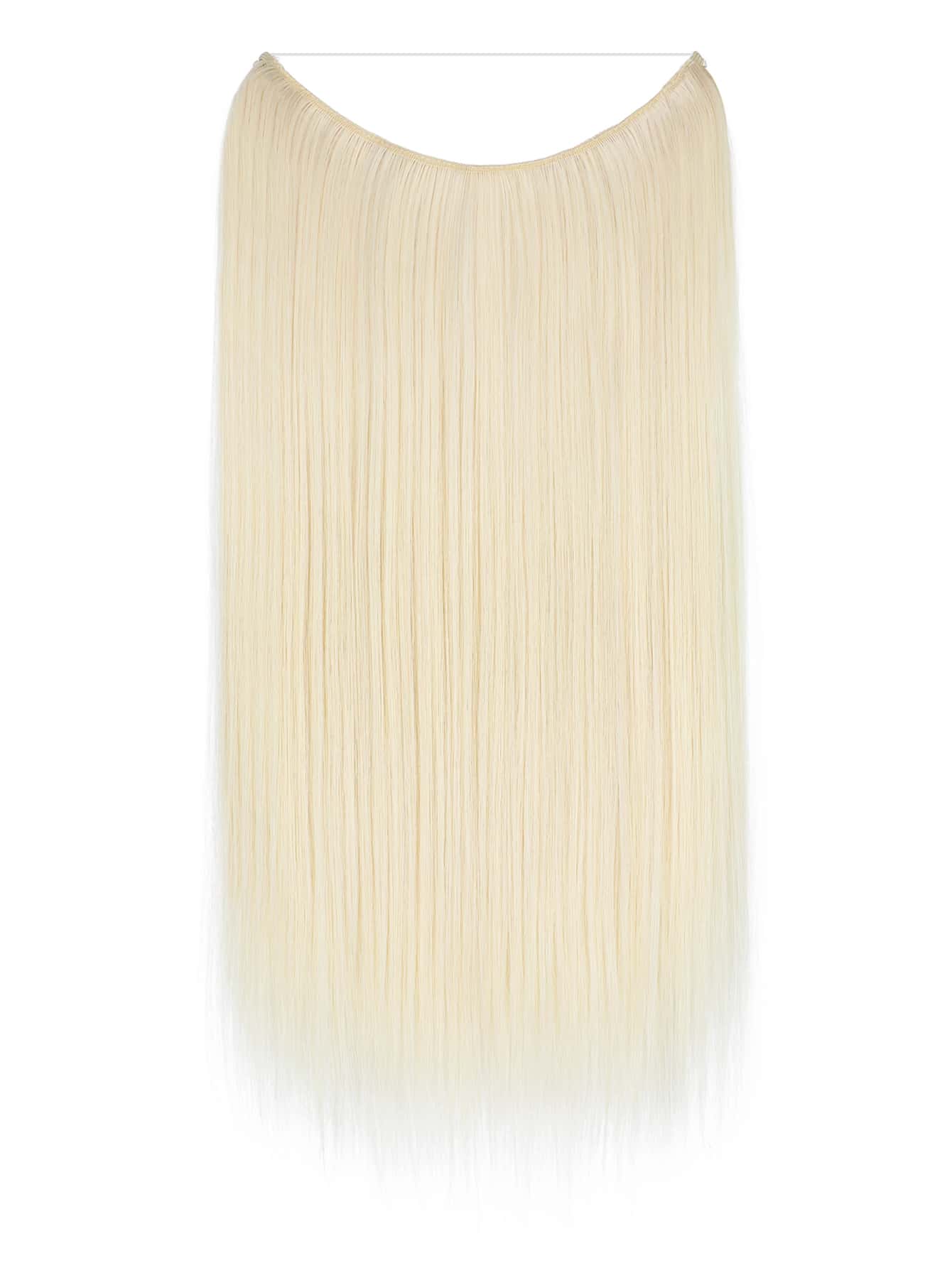 Extensión del pelo con clip medio recto sintético - Dorado - Ver 1