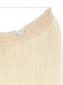 Extensión del pelo con clip medio recto sintético - Dorado - Ver 3