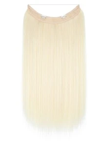 Extensión del pelo con clip medio recto sintético - Dorado - Ver 4