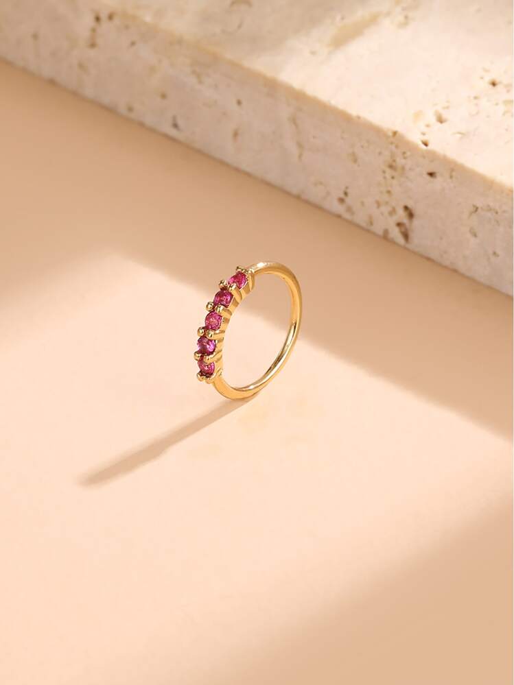 Vòng mũi trang trí bằng đá khối Zirconia phổ biến Đơn giản & sành điệu cho phụ nữ & bé gái Unisex - Nhiều màu - Xem 1