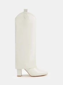 CUCCOO SZL Woman Shoes Satin Rhinestone Decor Flat Mules For Spring And Summer Vacation Shoes Summer Halloween Spring Shoes Spring Break Easter - White - View 4