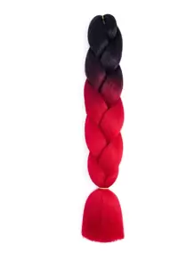 Ombre Jumbo Braiding Hair Extensions 24 Inch High Temperature Synthetic Fiber Hair Extensions For Box Braids Braiding Hair - Multicolor - View 1