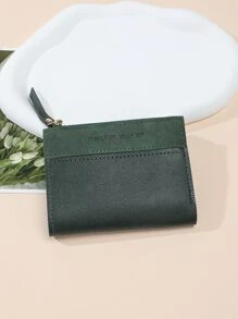 字母细节小钱包 零钱包 小号证件窗 拉链 女士钱包 便携现金 白领阶层 女 大学生 工作 商务 通勤 办公室 周年纪念 情侣 生日礼物 情人节礼物 礼品 礼物 送给老师 男士钱包 钱包 男士钱包 真皮 - 綠色 - 查看 2