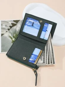 字母细节小钱包 零钱包 小号证件窗 拉链 女士钱包 便携现金 白领阶层 女 大学生 工作 商务 通勤 办公室 周年纪念 情侣 生日礼物 情人节礼物 礼品 礼物 送给老师 男士钱包 钱包 男士钱包 真皮 - 綠色 - 查看 3