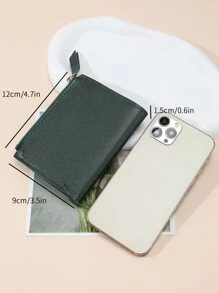 字母细节小钱包 零钱包 小号证件窗 拉链 女士钱包 便携现金 白领阶层 女 大学生 工作 商务 通勤 办公室 周年纪念 情侣 生日礼物 情人节礼物 礼品 礼物 送给老师 男士钱包 钱包 男士钱包 真皮 - 綠色 - 查看 4