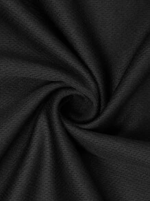 Manfinity Men Contrast Striped Collar Polo Shirt - Black - View 7