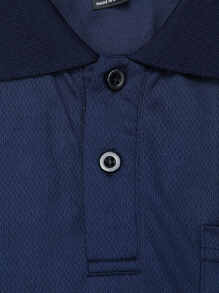 Manfinity Men Pocket Patched Polo Shirt - Navy Blue - View 7
