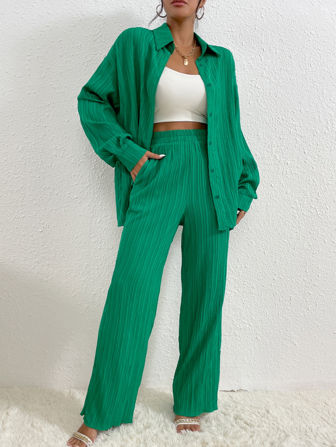 Frenchy drop shoulder set