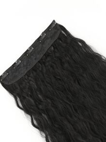 1 pieza postizo rizado largo - Negro - Ver 5