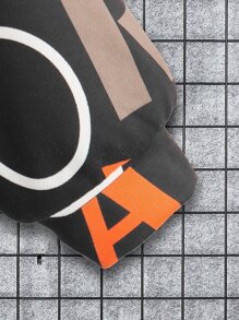 SHEIN Áo nỉ in chữ dành cho bé trai tuổi teen - Nhiều màu - Xem 3