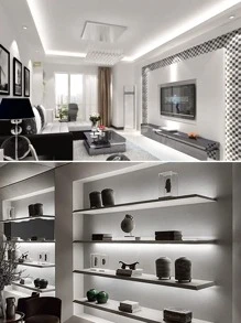 1pc 60/120/180 Led 1/2/3m LED Strip Light, Background Decorative Light For Home Decor - White - View 4