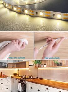 1 pieza tira de luces LED de 1/2/3M 60/120/180, cadena de lámpara de alimentación USB blanca cálida para decoración del hogar - Amarillo - Ver 5