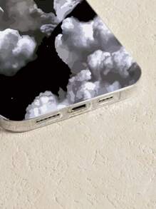 Ốp điện thoại họa tiết mây, tương thích với iPhone 15/15Plus/15Pro/15Promax - Nhiều màu - Xem 2