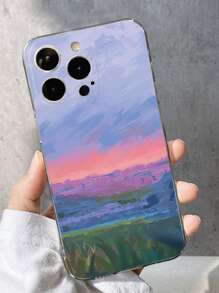 Oil Paint Dusk Mobile Phone Soft Shell Mobile Phone Case - Multicolor - View 1